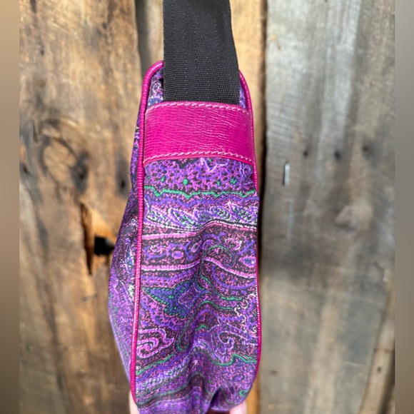Etro Purple Paisley Shoulder Bag - Picture 12 of 15